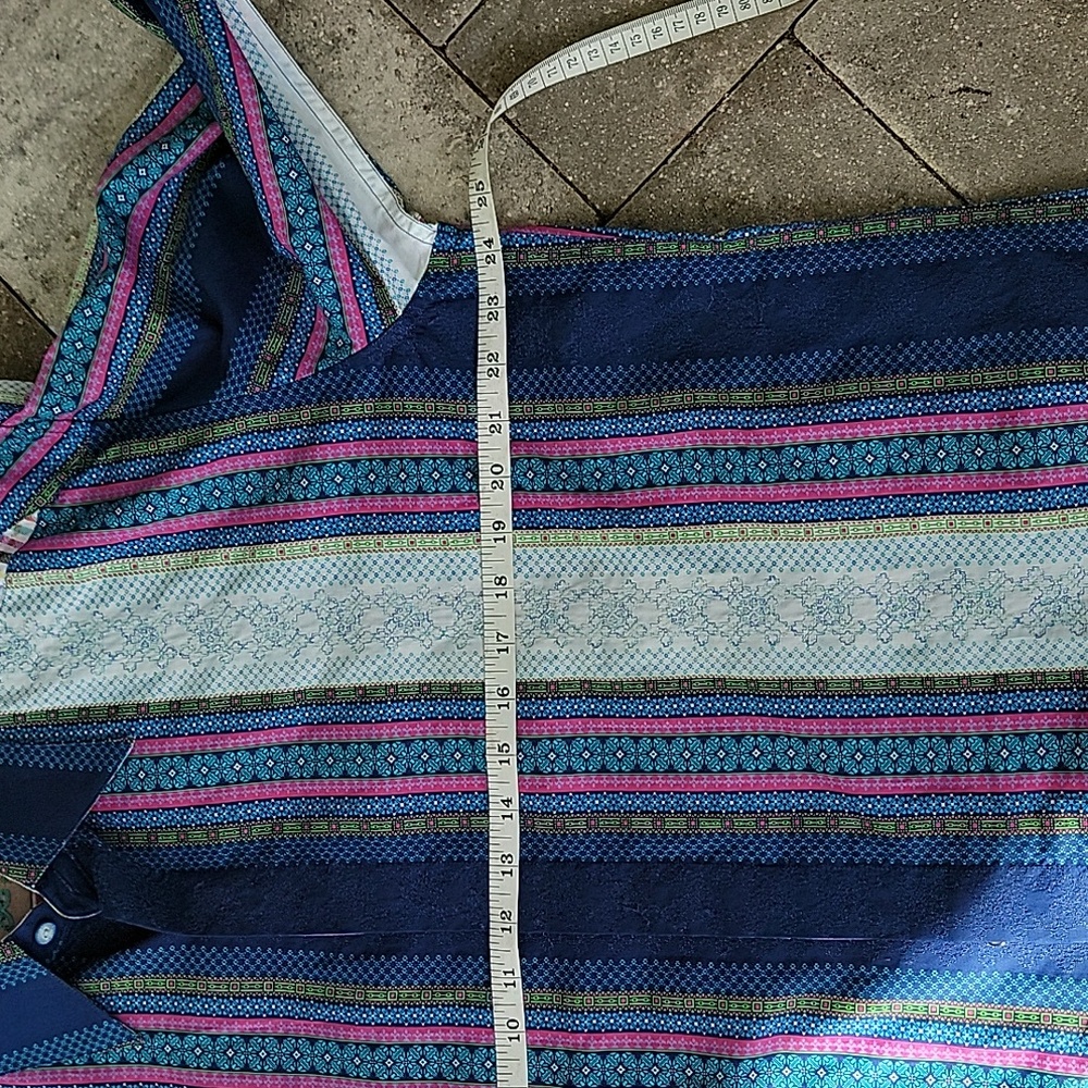 Robert Graham Striped Multicolor Flip Cuffs Long Sleeve Button-down Sz XL - Picture 10 of 11